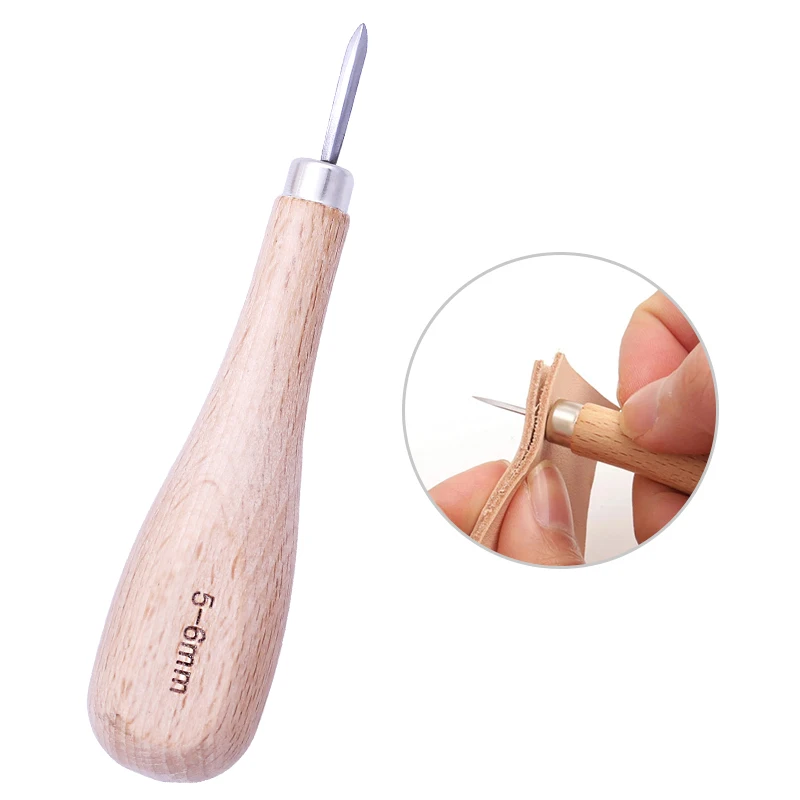 Imzay 5-6mm Leather Craft Wooden Diamond Rhombus Awl DIY Leather Stitching Sewing Awl Leathercraft Punch Tool
Imzay 5-6mm Leather Craft Wooden Diamond Rhombus Awl DIY Leather Stitching Sewing Awl Leathercraft Punch Tool