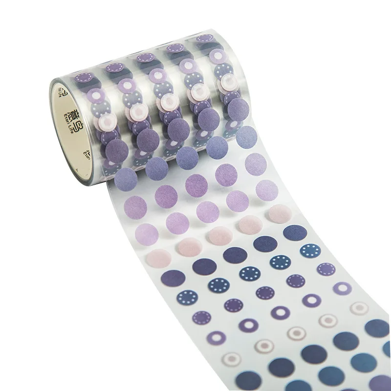 Decorative Washi Tape 3 Meters Dot Stytle Cold and Warm Tone Ins Style 
Decorative Washi Tape 3 Meters Dot Stytle Cold and Warm Tone Ins Style