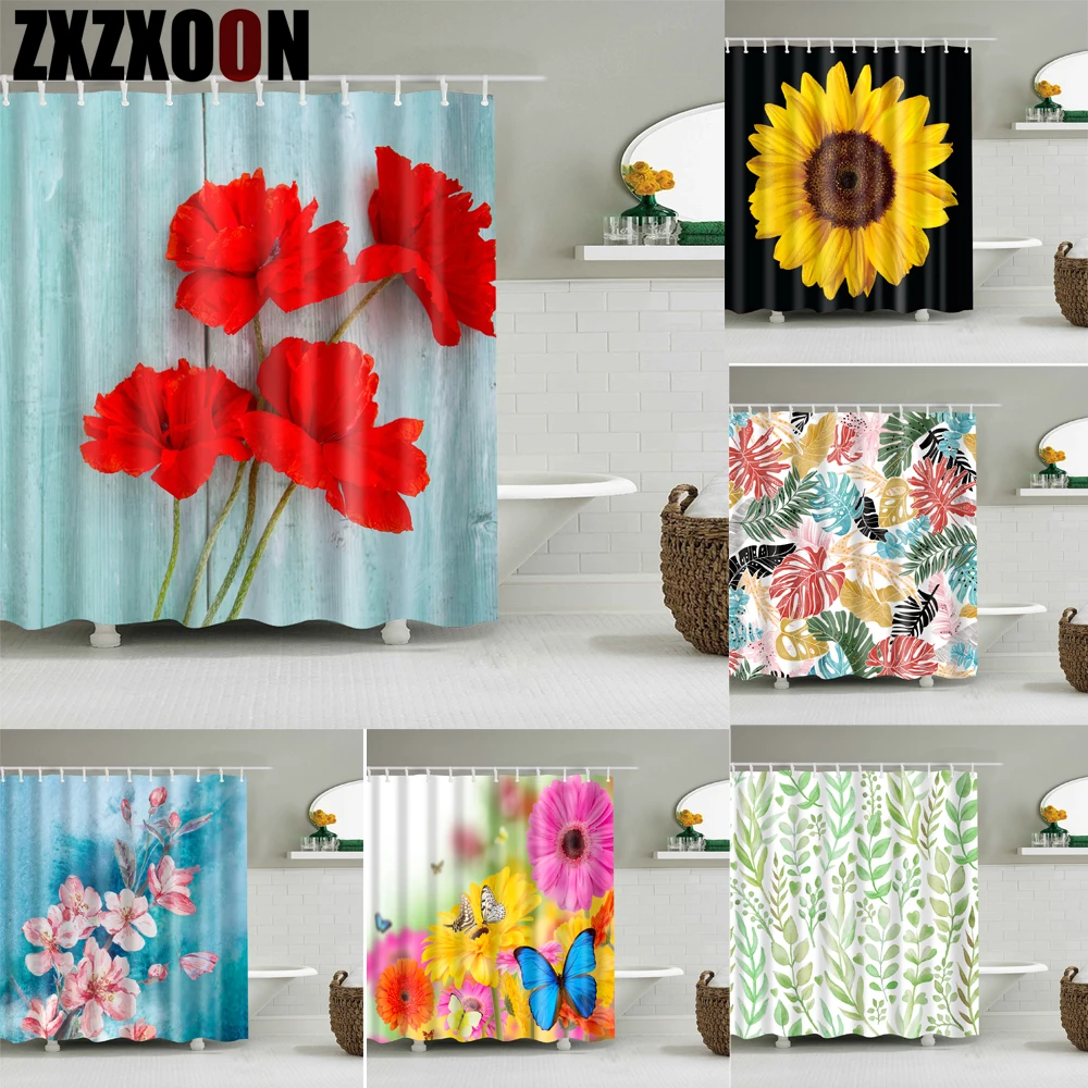 Colorful Tropical Plant Palm Leaves Flower Sunflower Shower Curtains Bathroom Curtain Frabic Waterproof Polyester Bath Curtain
Colorful Tropical Plant Palm Leaves Flower Sunflower Shower Curtains Bathroom Curtain Frabic Waterproof Polyester Bath Curtain