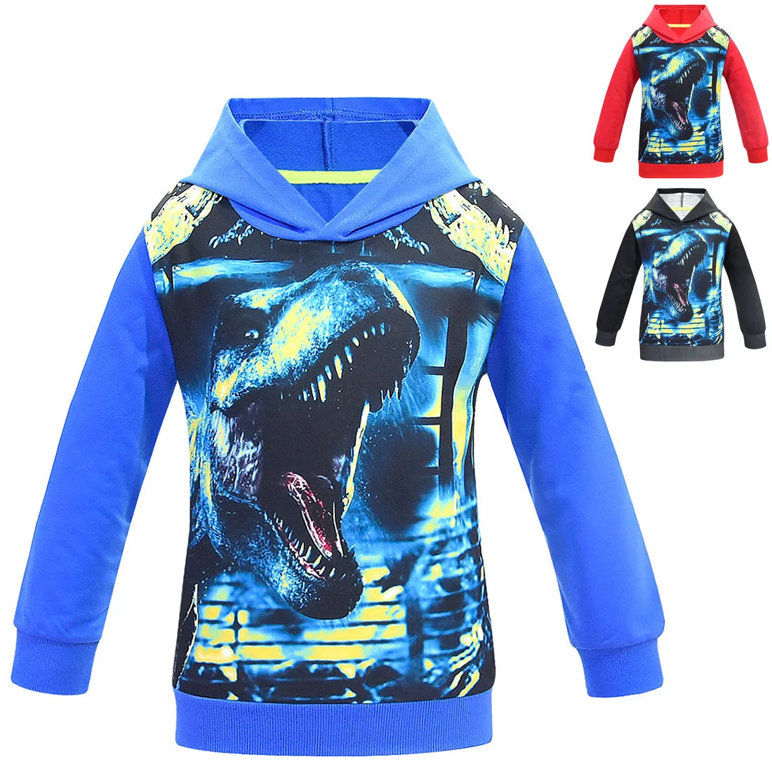New Boys Cool Dinosaur Patterning Hoodies Autumn Teen Kids Animal Hoodie Infantil Toddler Boy Girls Costumes Sweatshirt Clothing
New Boys Cool Dinosaur Patterning Hoodies Autumn Teen Kids Animal Hoodie Infantil Toddler Boy Girls Costumes Sweatshirt Clothing