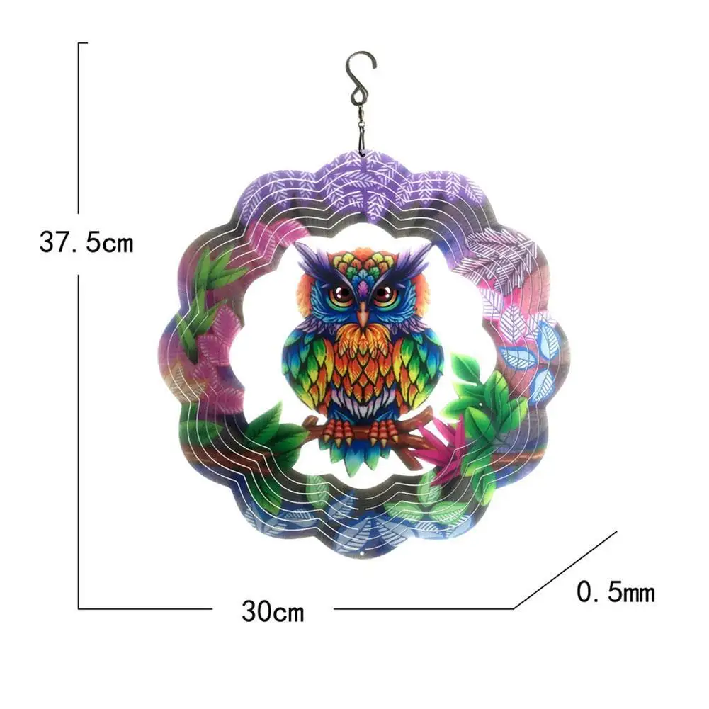 1Pcs Owl Rotating Decoration Including Hook Steel Outdoor Garden Decorations Ornaments Z4K2
1Pcs Owl Rotating Decoration Including Hook Steel Outdoor Garden Decorations Ornaments Z4K2