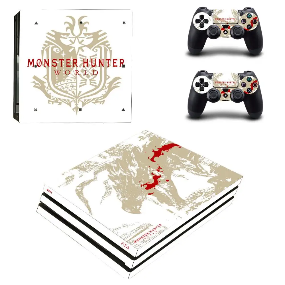 Наклейки на кожу Monster Hunter World PS4 Pro наклейки для консоли Sony PlayStation 4 и контроллеров