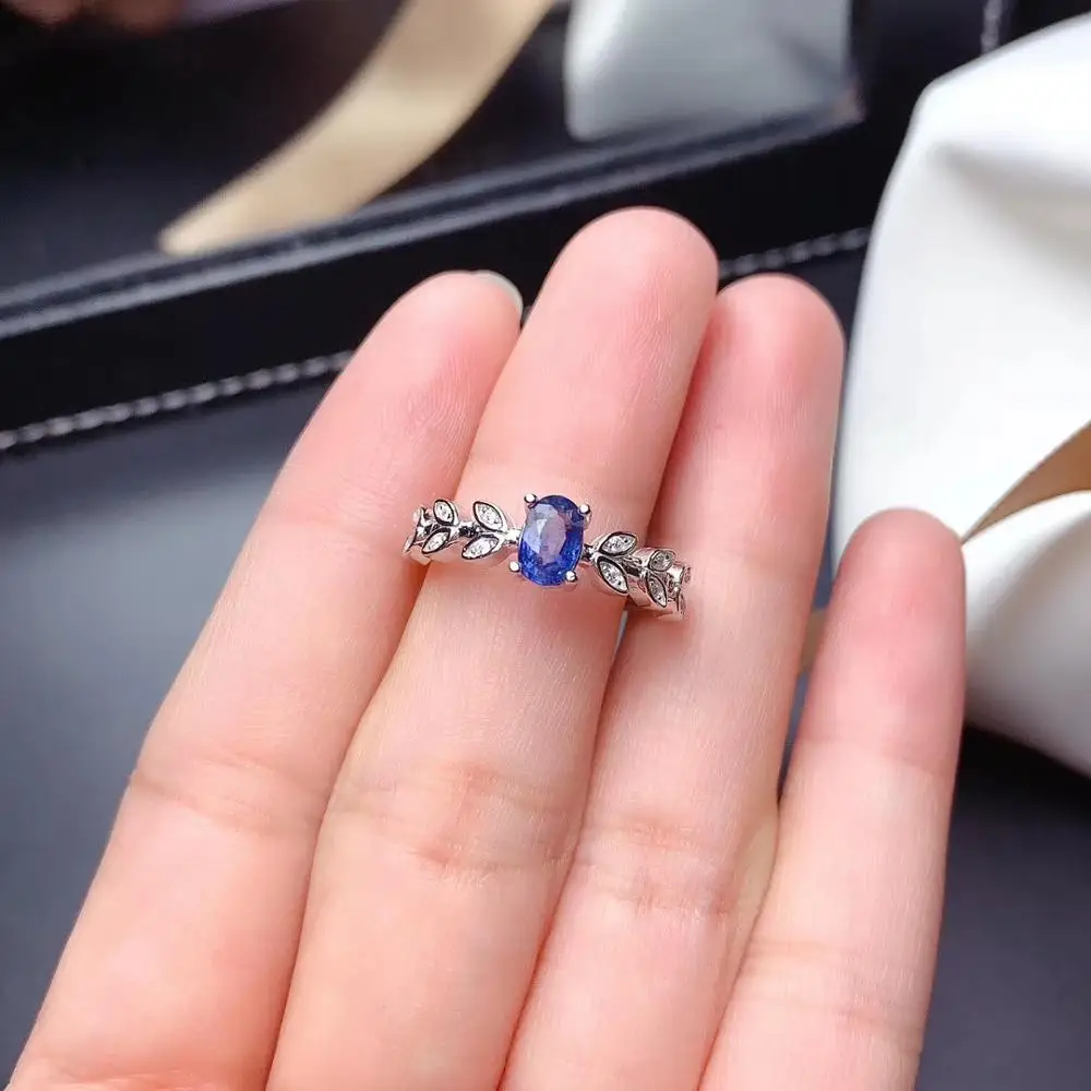 Luxurious elegant leaves sprouting Natural blue sapphire Ring Natural gemstone ring S925 silver women party gift fine Jewelry
Luxurious elegant leaves sprouting Natural blue sapphire Ring Natural gemstone ring S925 silver women party gift fine Jewelry