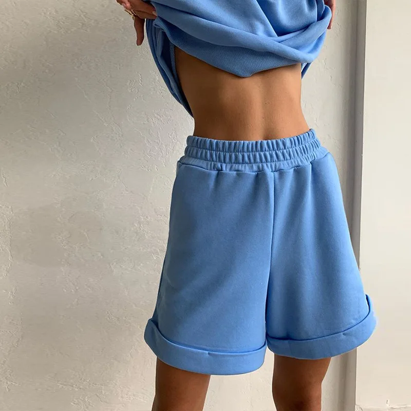 Minimalist Simple Design Sweatsuits Shorts Suit Women Two Piece Outfits 2020 Autumn Long Sleeve Casual Loose Sport Streetwear
Minimalist Simple Design Sweatsuits Shorts Suit Women Two Piece Outfits 2020 Autumn Long Sleeve Casual Loose Sport Streetwear