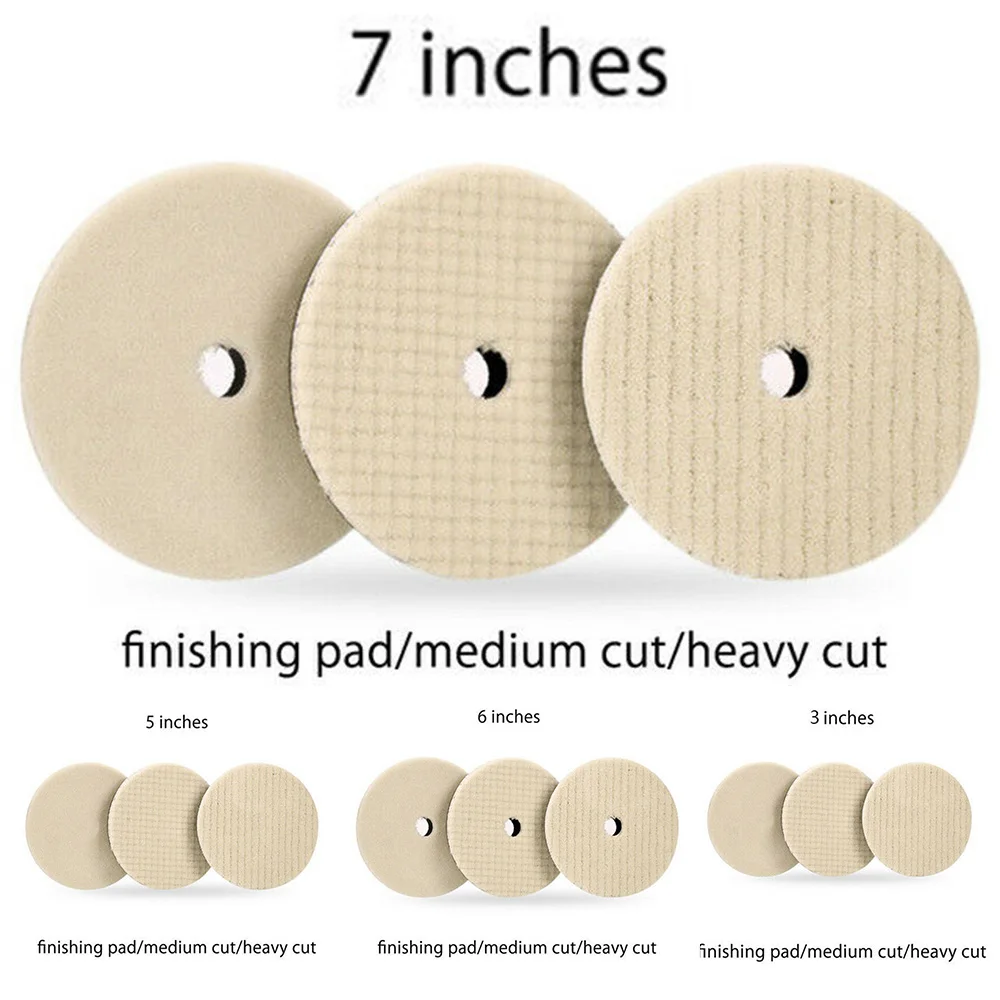 Wool Polishing Pads 3pcs 3inch5inch6inch7inch Wool Polishing Pads Buffing Pads Waxing Pads For Cars Polisher Glass Stone
Wool Polishing Pads 3pcs 3inch5inch6inch7inch Wool Polishing Pads Buffing Pads Waxing Pads For Cars Polisher Glass Stone