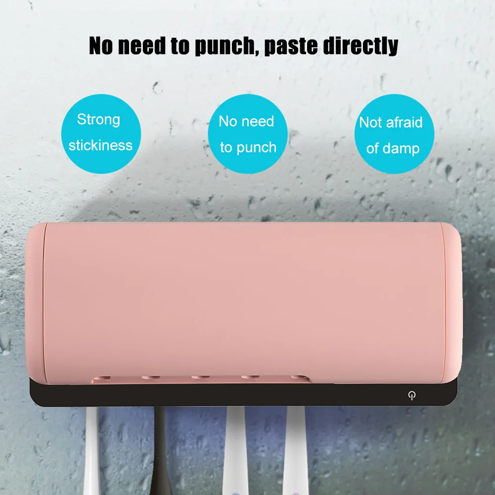 UV Clean Toothbrushes Sterilizer Wall Mounted Holder Punching Free Household Lazy Automatic Case for Bathroom Kitchen 
UV Clean Toothbrushes Sterilizer Wall Mounted Holder Punching Free Household Lazy Automatic Case for Bathroom Kitchen