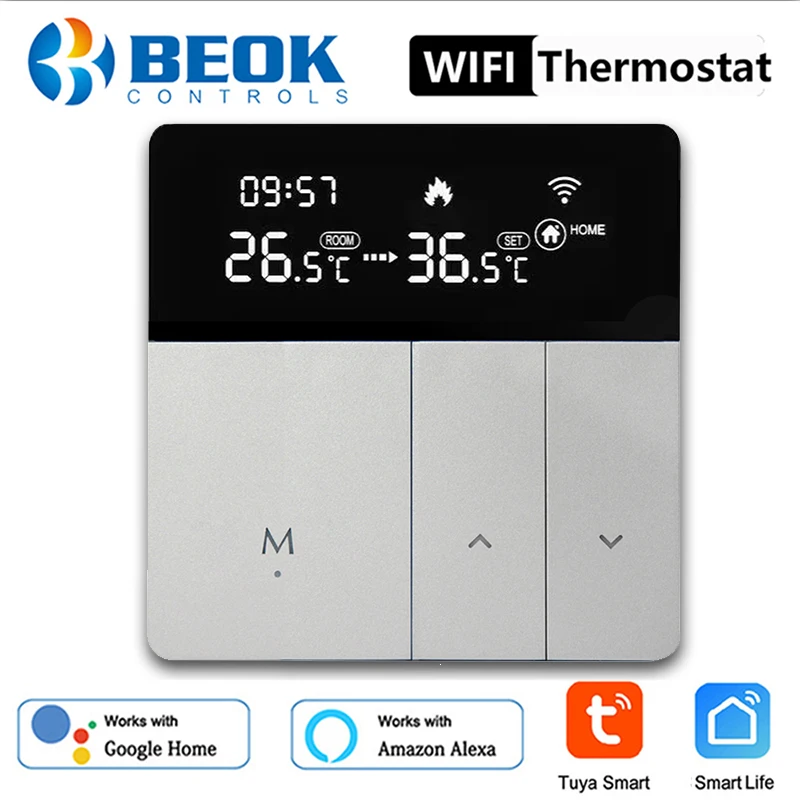 Beok WiFi Tuya умный жизненный термостат с Alexa яндексом Алисой Google домашний контроль голоса регулятор температуры светодиодный сенсорный экран
Beok WiFi Tuya умный жизненный термостат с Alexa яндексом Алисой Google домашний контроль голоса регулятор температуры светодиодный сенсорный экран
