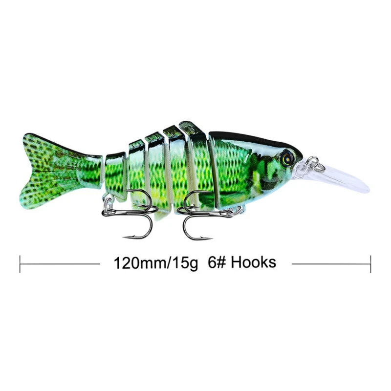 NEW Hot 11.2CM/14g Premium 7 Sections Multicolor Swimbait Lures Fishing Tackle Sinking Wobblers Fishing Lures Bass Fishing Bait
NEW Hot 11.2CM/14g Premium 7 Sections Multicolor Swimbait Lures Fishing Tackle Sinking Wobblers Fishing Lures Bass Fishing Bait