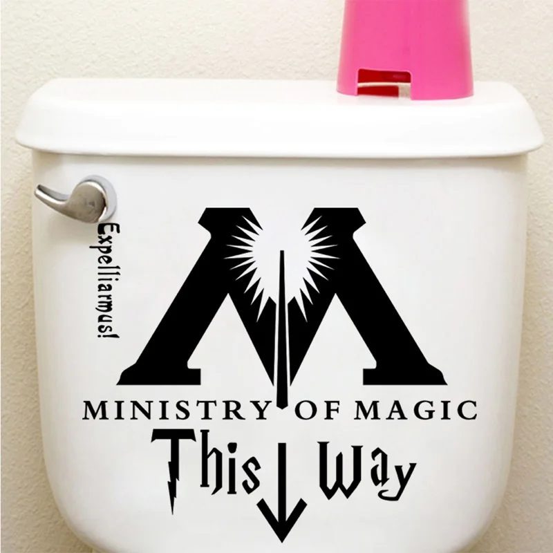 Funny Ministry of Magic Bathroom Wall Sticker Home Decor Toilet Decoration Wall Decals Waterproof Toilet Stickers Free Shipping
Funny Ministry of Magic Bathroom Wall Sticker Home Decor Toilet Decoration Wall Decals Waterproof Toilet Stickers Free Shipping