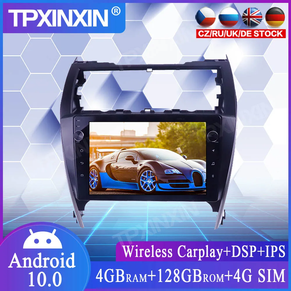 4+128G For Toyota CAMRY 2012-2017 Car Stereo Android 10 GPS IPS Car Multimedia Tesla Player Head Unit Audio Radio Navigtion DSP
4+128G For Toyota CAMRY 2012-2017 Car Stereo Android 10 GPS IPS Car Multimedia Tesla Player Head Unit Audio Radio Navigtion DSP