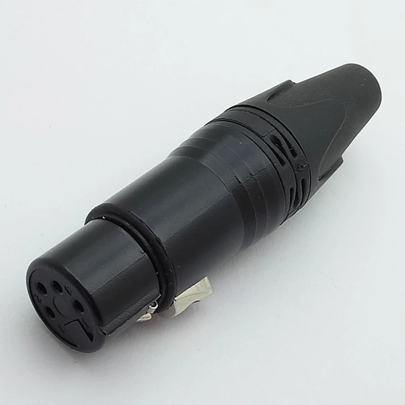 25sets Microphone MIC XLR Connector, 4pins Black Color, XLR Male Plug + Female Jack Adapter
25sets Microphone MIC XLR Connector, 4pins Black Color, XLR Male Plug + Female Jack Adapter