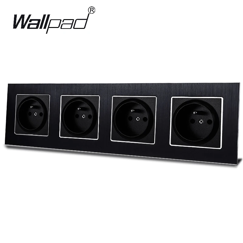 4 Way French Power Socket Wallpad 110V-240V AC Aluminum Frame 16A 300*86mm Quadruple French Wall Power Outlet with Claws Back
4 Way French Power Socket Wallpad 110V-240V AC Aluminum Frame 16A 300*86mm Quadruple French Wall Power Outlet with Claws Back