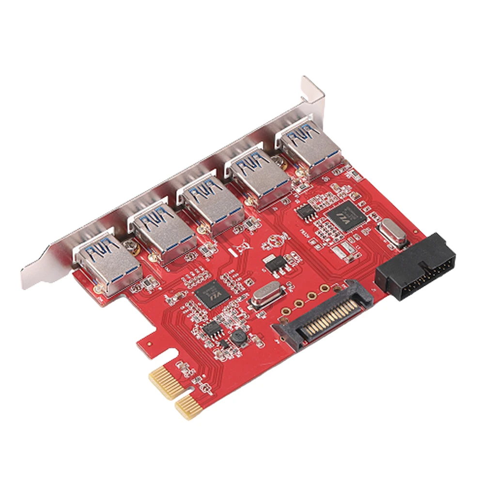 Переходник PCIe PCI Express x1 на USB 3,0 с 5 портами, адаптер со слотом pin, сплиттер-удлинитель для видеокарты, аксессуары для майнинга BTC
Переходник PCIe PCI Express x1 на USB 3,0 с 5 портами, адаптер со слотом pin, сплиттер-удлинитель для видеокарты, аксессуары для майнинга BTC