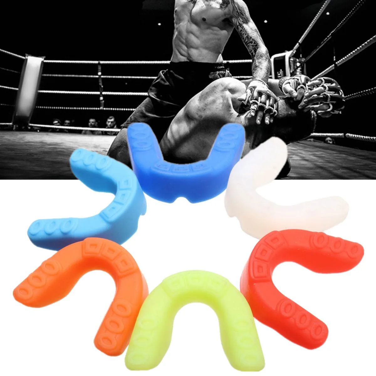 

Fitness Sports Mouthguard Mouth Guard Teeth Protector For Boxing MMA Football Basketball Karate Muay Thai Safety Protection