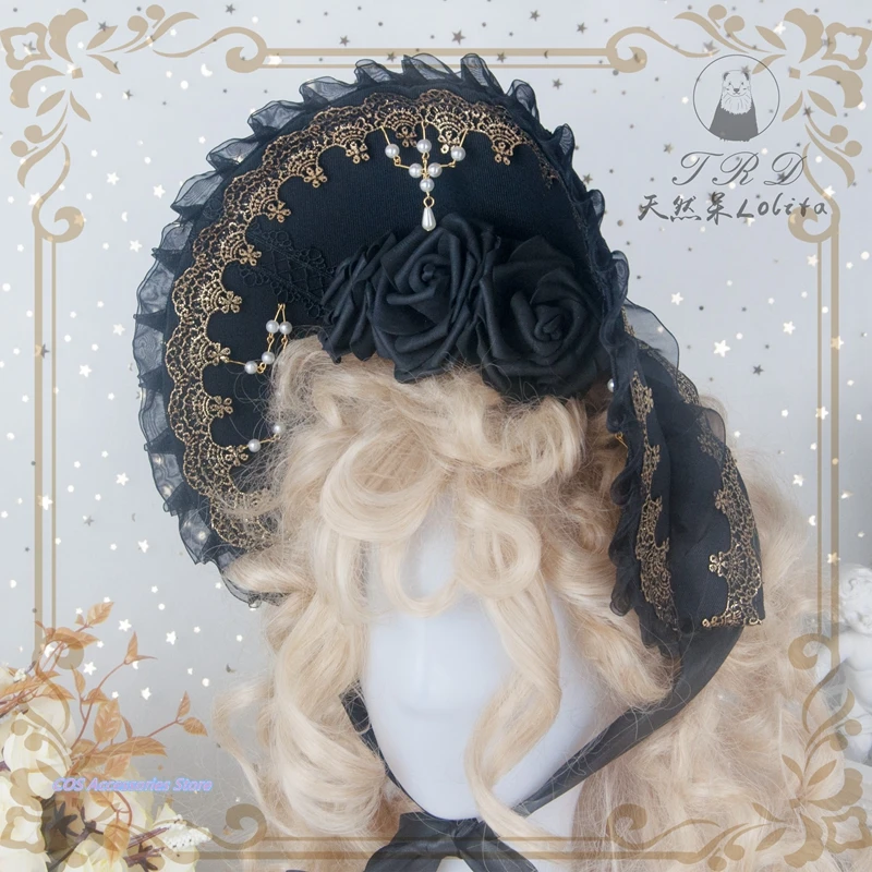 Japanese Original Handmade Lolita Bonnet Gorgeous Black Color Tea Party Hanayome Elegant Fashion Lace Ruffle Sweet Sunhat New
Japanese Original Handmade Lolita Bonnet Gorgeous Black Color Tea Party Hanayome Elegant Fashion Lace Ruffle Sweet Sunhat New