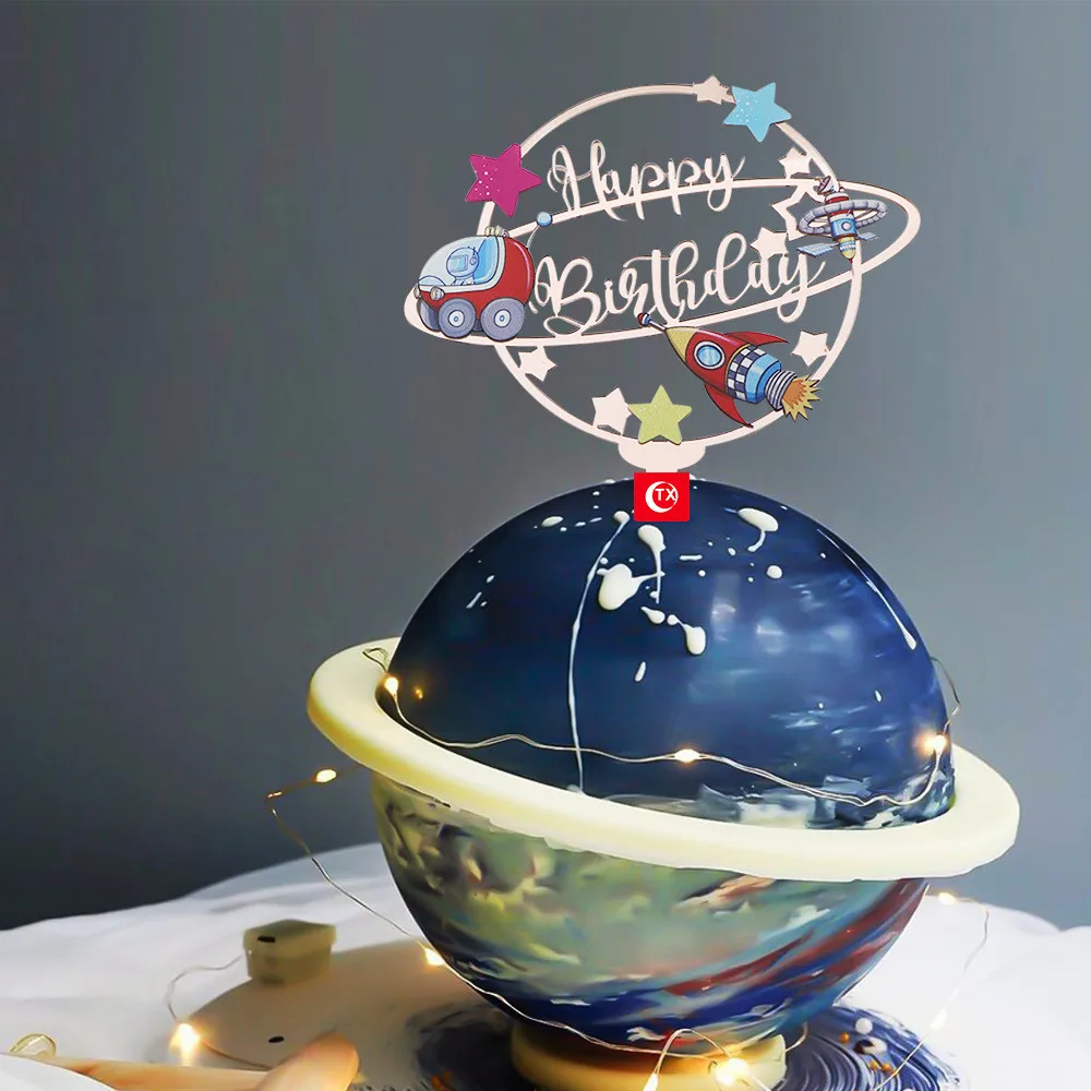 New Cool Space Rocket Happy Birthday Cake Topper Creative Aerospace Child Birthday Cake Topper Boys Girls Like Birthday Decor
New Cool Space Rocket Happy Birthday Cake Topper Creative Aerospace Child Birthday Cake Topper Boys Girls Like Birthday Decor
