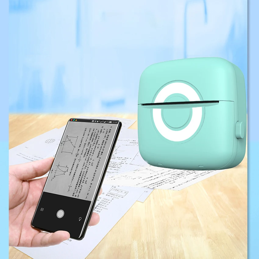 Portable Mini Thermal Printer Wirelessly BT 200dpi Photo Label Memo Wrong Question Printing Built-in 1000mAh with 1 Roll Paper
Portable Mini Thermal Printer Wirelessly BT 200dpi Photo Label Memo Wrong Question Printing Built-in 1000mAh with 1 Roll Paper