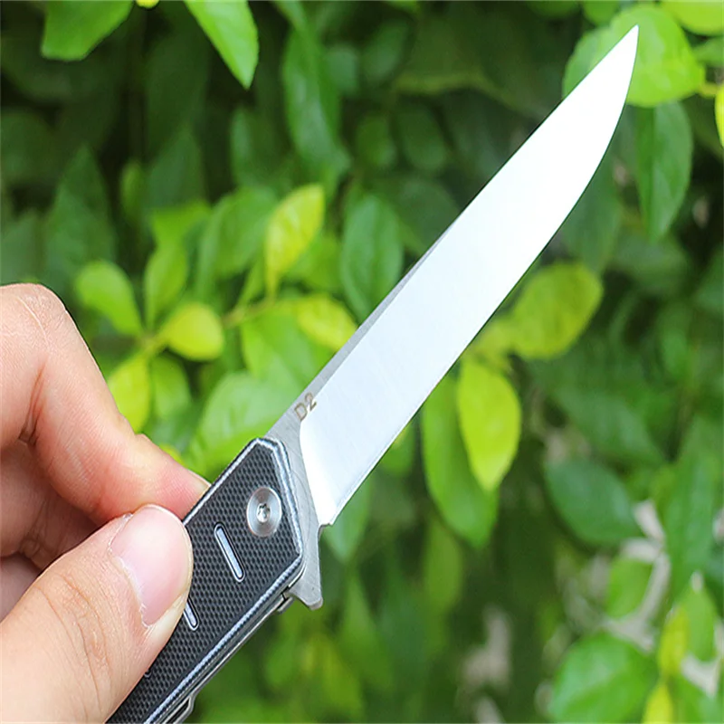 Складной нож Little Black Shark 4 варианта острые лезвия D2 черный G10 высокая твердость