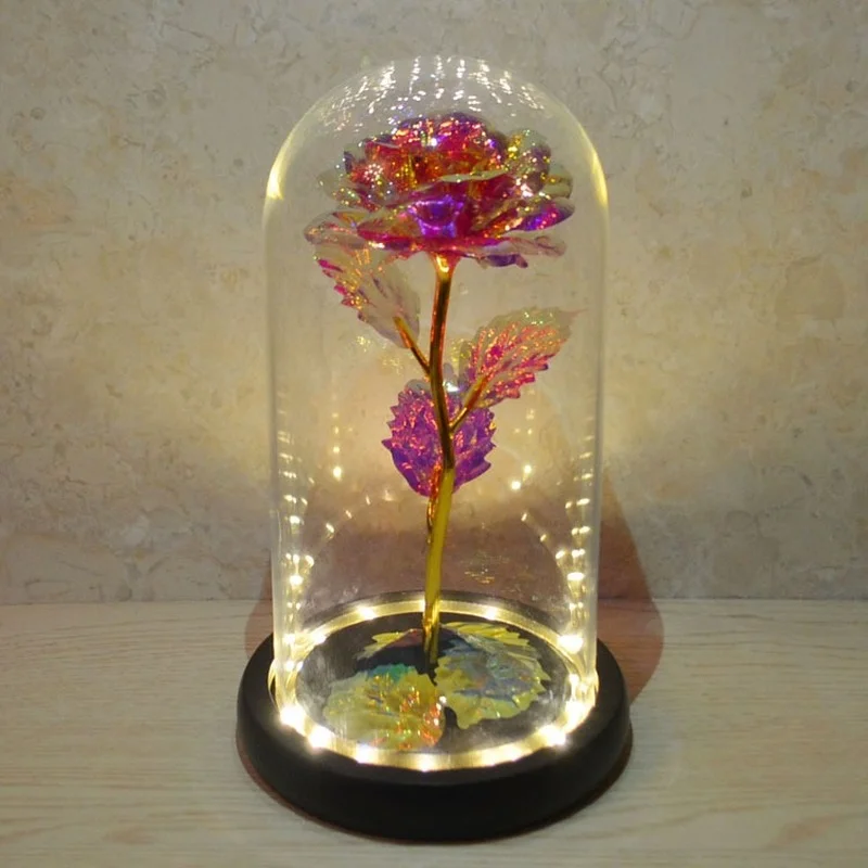 2020 LED Enchanted Galaxy Rose Eternal 24K Gold Foil Flower With Fairy String Lights In Dome For Christmas Valentine's Day Gift
2020 LED Enchanted Galaxy Rose Eternal 24K Gold Foil Flower With Fairy String Lights In Dome For Christmas Valentine's Day Gift