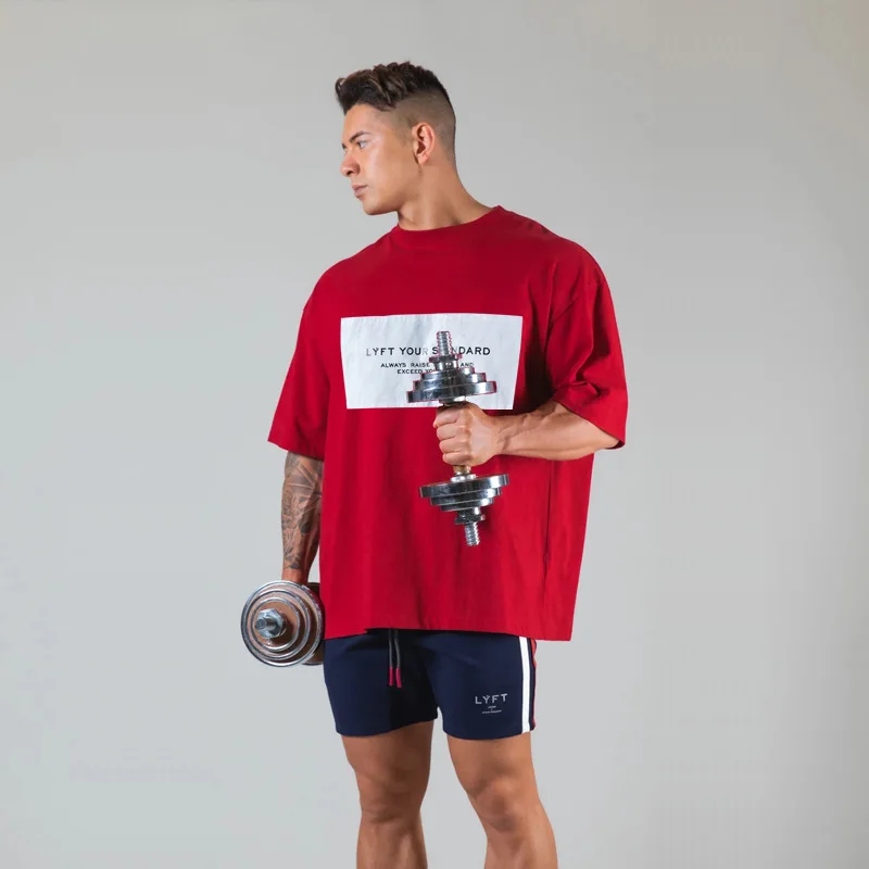 Muscle Fitness Men's Leisure Sports T-shirt Cotton Loose Large Size Short Sleeve Running Jogging Tops Summer Gym Clothing Men
Muscle Fitness Men's Leisure Sports T-shirt Cotton Loose Large Size Short Sleeve Running Jogging Tops Summer Gym Clothing Men
