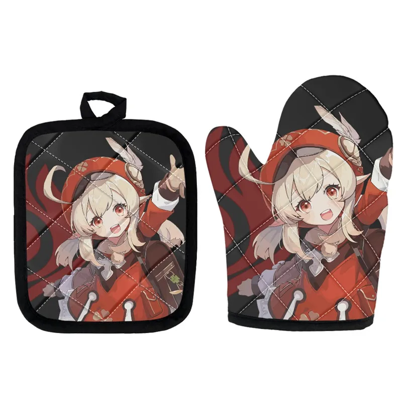 Kawaii Hutao Printing Potholder Mitts and Mats Hot Game Genshin Impact Baking Set 2 pcs BBQ Tool New Anime Kitchen Accessories
Kawaii Hutao Printing Potholder Mitts and Mats Hot Game Genshin Impact Baking Set 2 pcs BBQ Tool New Anime Kitchen Accessories