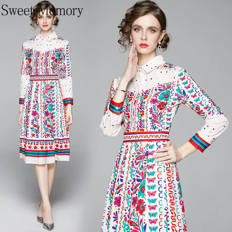 Sweet Memory Spring Summer Women Dress 2021 Turn Down Collar Short Sleeve Printed Floral Slim Vestidos Runway Short Dresses
Sweet Memory Spring Summer Women Dress 2021 Turn Down Collar Short Sleeve Printed Floral Slim Vestidos Runway Short Dresses