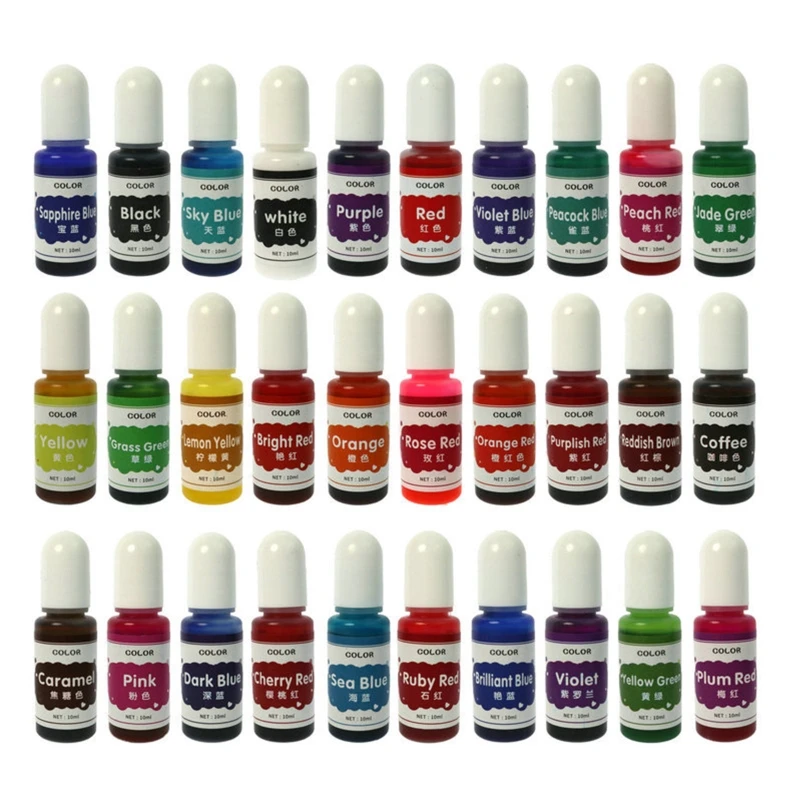 30 Colors Crystal Epoxy Pigment UV Resin Dye DIY Jewelry Colorant Art Crafts Coloring Drying Color Mixing Liquid Making 97QF
30 Colors Crystal Epoxy Pigment UV Resin Dye DIY Jewelry Colorant Art Crafts Coloring Drying Color Mixing Liquid Making 97QF