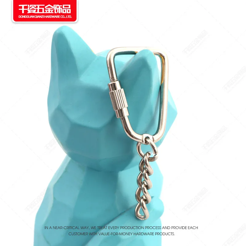 Multifunctional carabiner with short chain metal screw buckle keychain accessories hanging ring aperture
Multifunctional carabiner with short chain metal screw buckle keychain accessories hanging ring aperture