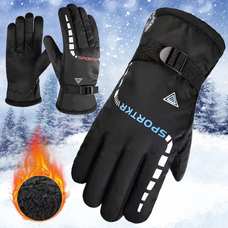 Men Women Ski Gloves Waterproof Winter Warm Gloves Outdoor Gloves Motorcycle Riding Snow Thickening Full Finger Cycling Gloves
Men Women Ski Gloves Waterproof Winter Warm Gloves Outdoor Gloves Motorcycle Riding Snow Thickening Full Finger Cycling Gloves