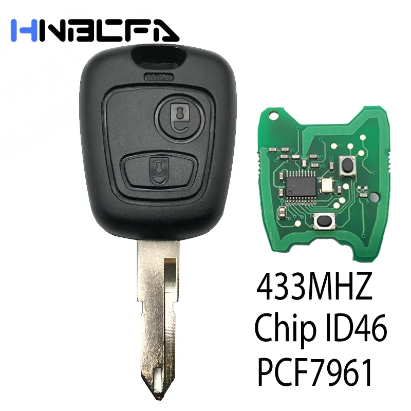 2 Button Remote Key Fob Controller For PEUGEOT 206 Car Key PCF7961 With Transponder NE73 Blade ID46 433MHZ Chip
2 Button Remote Key Fob Controller For PEUGEOT 206 Car Key PCF7961 With Transponder NE73 Blade ID46 433MHZ Chip