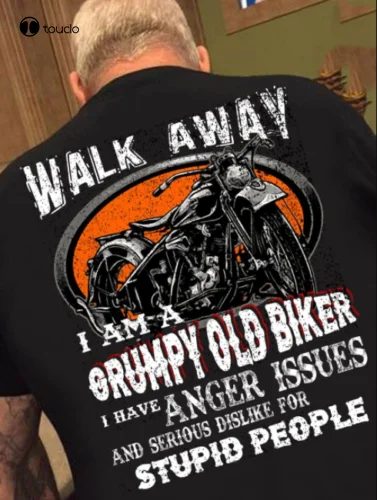 Old Biker футболка с коротким рукавом для подростков Walk Way I Am Grumpy 
Old Biker футболка с коротким рукавом для подростков Walk Way I Am Grumpy