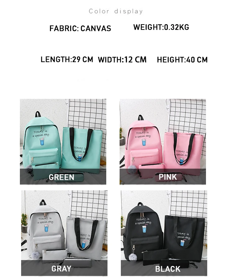 Canvas Shoulder Bags New Trend Female Backpack Fashion Women Backpack Cute Girl School Bag Female Children Student Schoolbags
Canvas Shoulder Bags New Trend Female Backpack Fashion Women Backpack Cute Girl School Bag Female Children Student Schoolbags