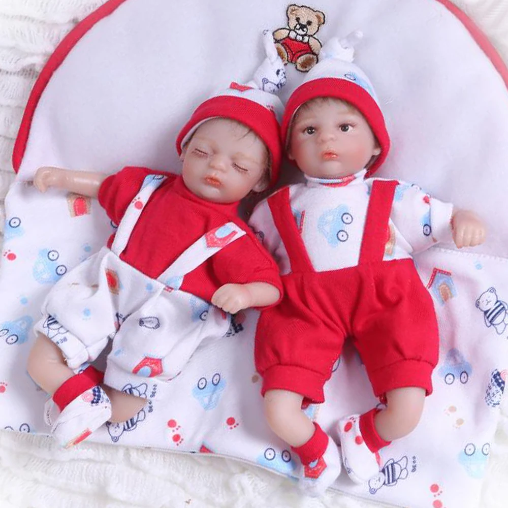 NPKDOLL мини Reborn Baby Doll реалистичные силиконовые игрушки для ванной девочек