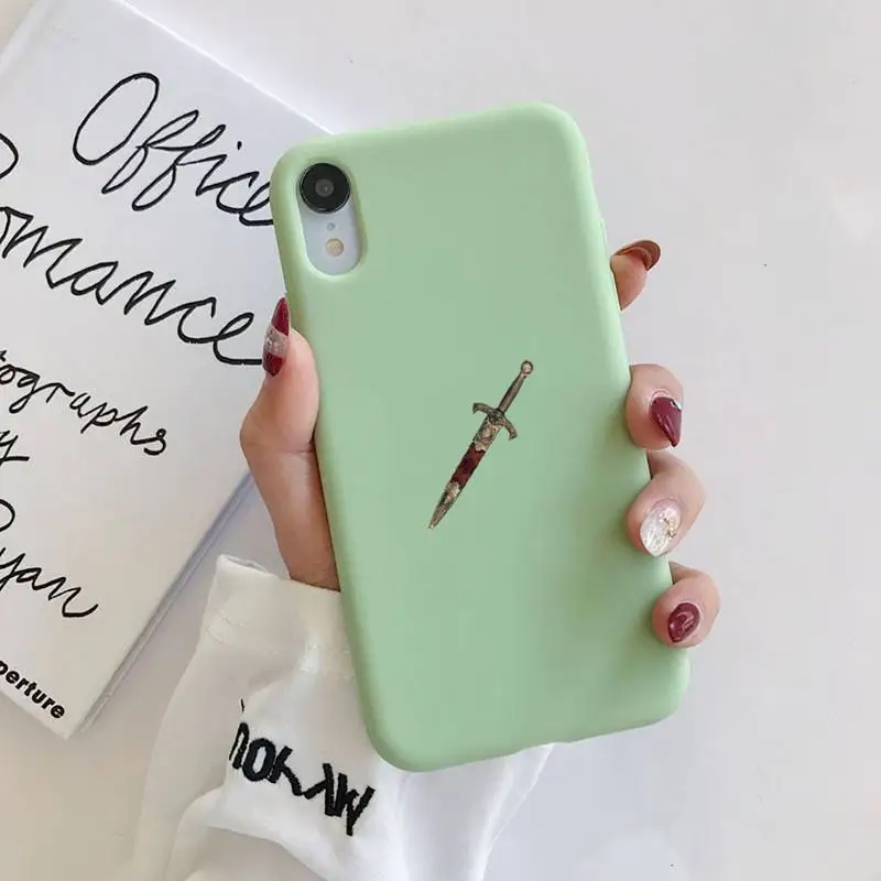 Aesthetic knife Phone Case Liquid Silicone for iPhone 11 Pro Max XR XS X Soft Candy Cover for iPhone 6 6S 7 8 Plus Cases
Aesthetic knife Phone Case Liquid Silicone for iPhone 11 Pro Max XR XS X Soft Candy Cover for iPhone 6 6S 7 8 Plus Cases
