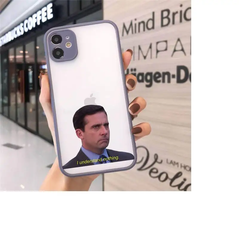 Michael Scott The Office Phone Cases Matte Transparent for iPhone 7 8 11 12 s mini pro X XS XR MAX Plus cover funda
Michael Scott The Office Phone Cases Matte Transparent for iPhone 7 8 11 12 s mini pro X XS XR MAX Plus cover funda