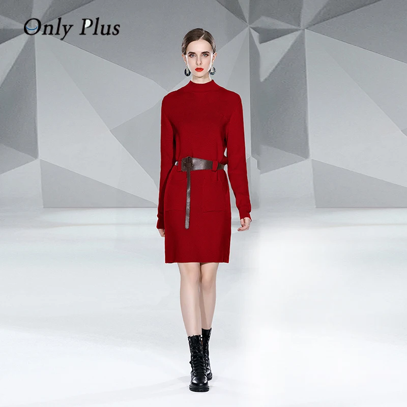 EVNISI Spring New Knit Sweater Dress Fashion Elegant Solid Dresses With Belt For Women Long Sleeve All-match Casual Vestidos
EVNISI Spring New Knit Sweater Dress Fashion Elegant Solid Dresses With Belt For Women Long Sleeve All-match Casual Vestidos