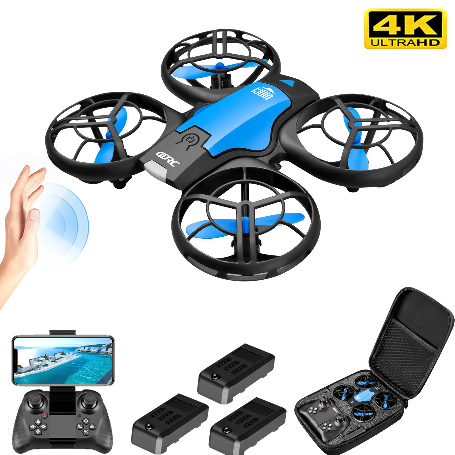 Профессиональный мини-Дрон 4K, HD широкоугольная камера, Wi-Fi, fpv Дрон с камерой HD, 4K НЛО, Квадрокоптер, вертолет на дистанционном управлении, игр...
Профессиональный мини-Дрон 4K, HD широкоугольная камера, Wi-Fi, fpv Дрон с камерой HD, 4K НЛО, Квадрокоптер, вертолет на дистанционном управлении, игр...