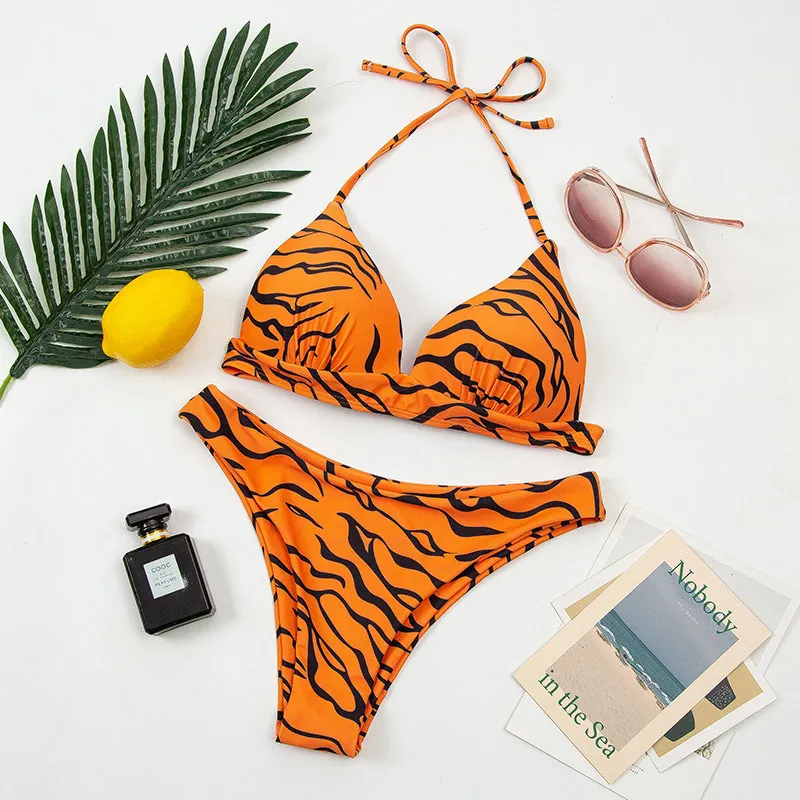 Striped Print Biquini Halter Push Up Bathing Suit Women Lace Up Swimwear Sexy Triangle Swimsuit 2022 Padded Bra Bikini Set Beach
Striped Print Biquini Halter Push Up Bathing Suit Women Lace Up Swimwear Sexy Triangle Swimsuit 2022 Padded Bra Bikini Set Beach