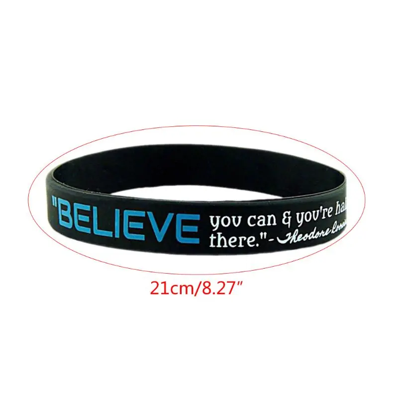 Dream Greatness Believe Silicone Rubber Bracelets Wristband Sport Motivational
Dream Greatness Believe Silicone Rubber Bracelets Wristband Sport Motivational