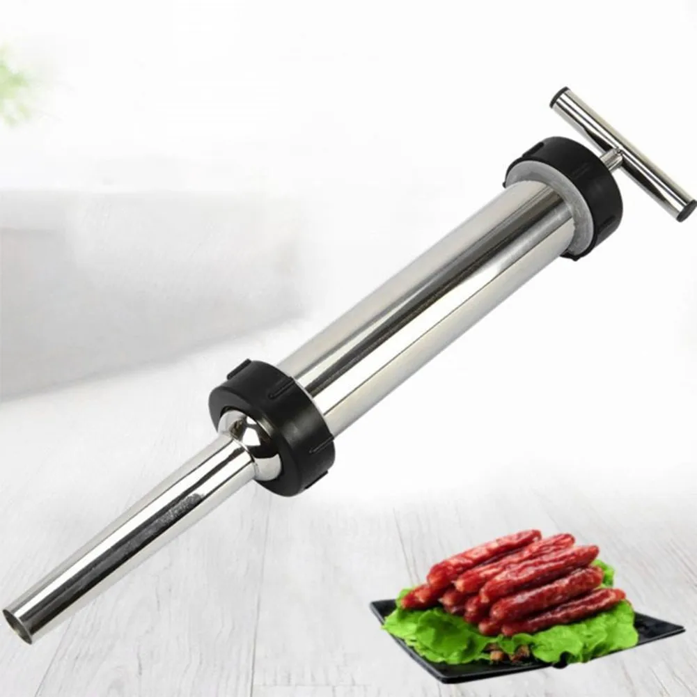Stainless Steel Sausage Maker Meat Stuffer Syringe Filler Hand Operated Machine Sausage Stuffer Marker Set Filling Tubes Kitchen
Stainless Steel Sausage Maker Meat Stuffer Syringe Filler Hand Operated Machine Sausage Stuffer Marker Set Filling Tubes Kitchen