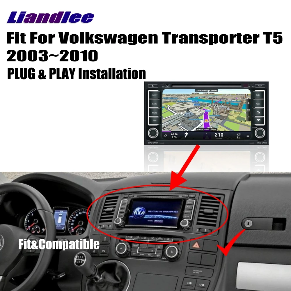 Liandlee для Volkswagen VW Transporter T5 2003 ~ 2010 2 Din Android автомобильное радио GPS Navi карты CD DVD плеер