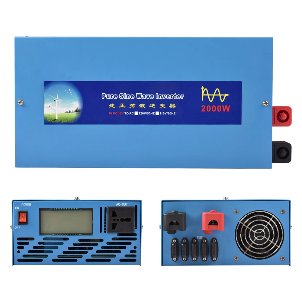 Shenzhen Zhonghe DC12V to AC110V 2000W Solar pure sine wave power inverter
Shenzhen Zhonghe DC12V to AC110V 2000W Solar pure sine wave power inverter