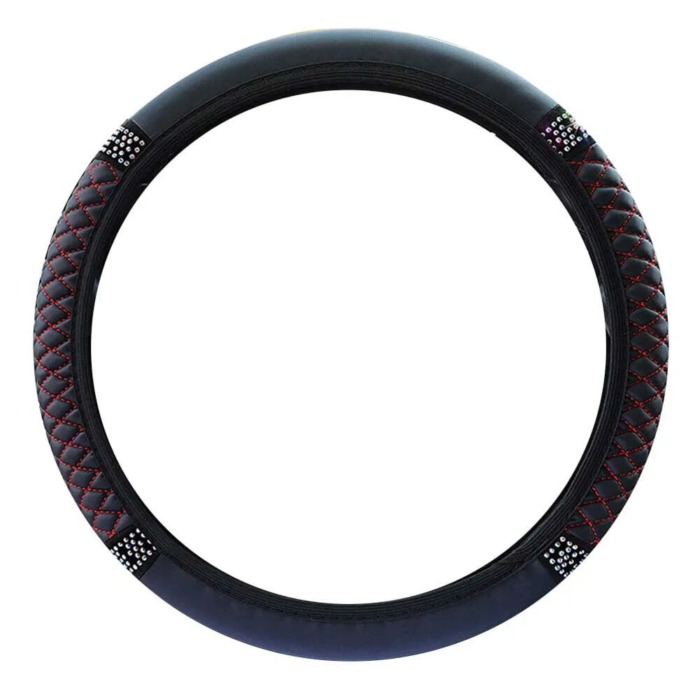 Universal Car Steering Wheel Cover PU Leather Anti-slip Protector 15''/38cm Car Steering Wheel UV-Resistant Waterproof
Universal Car Steering Wheel Cover PU Leather Anti-slip Protector 15''/38cm Car Steering Wheel UV-Resistant Waterproof