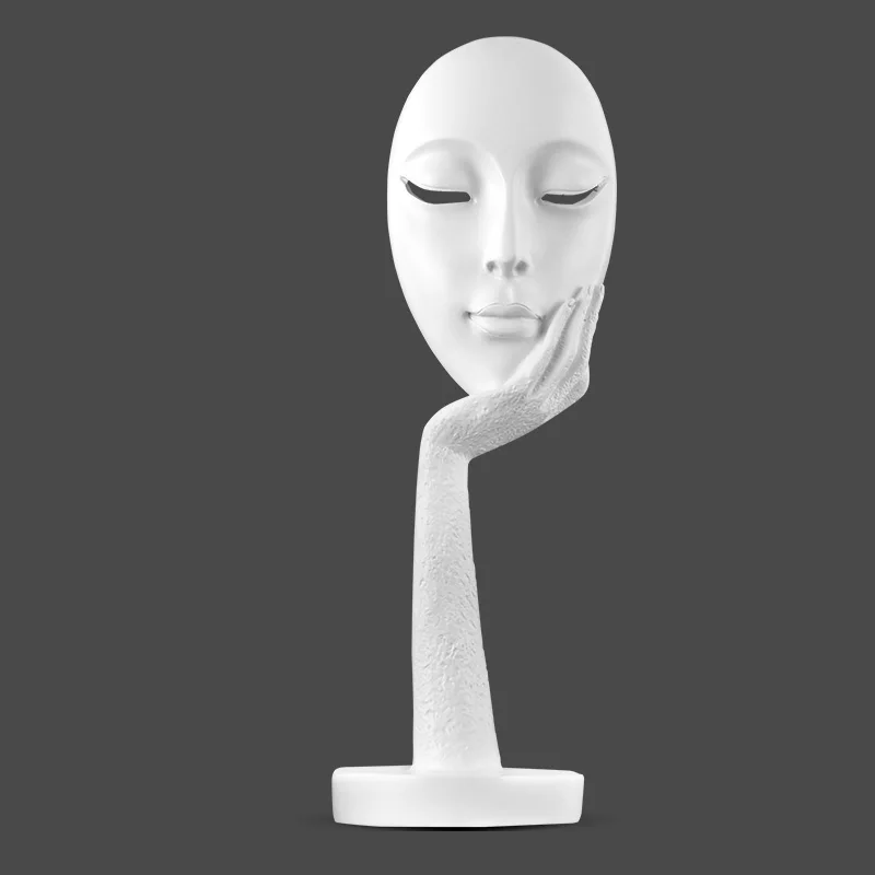 Nordic Abstract Thinker Thinking Lady Mask Figurine Resin Statue Office TV Cabinet Home Decoration Crafts ornament gift
Nordic Abstract Thinker Thinking Lady Mask Figurine Resin Statue Office TV Cabinet Home Decoration Crafts ornament gift