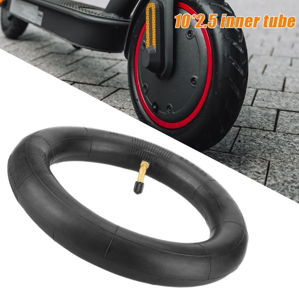 10X2.50 Replacement Inner Tube with Angled Valve for Kugoo M4 Electric Scooter 10*3 Outer Tire Electric Scooter Accessories
10X2.50 Replacement Inner Tube with Angled Valve for Kugoo M4 Electric Scooter 10*3 Outer Tire Electric Scooter Accessories