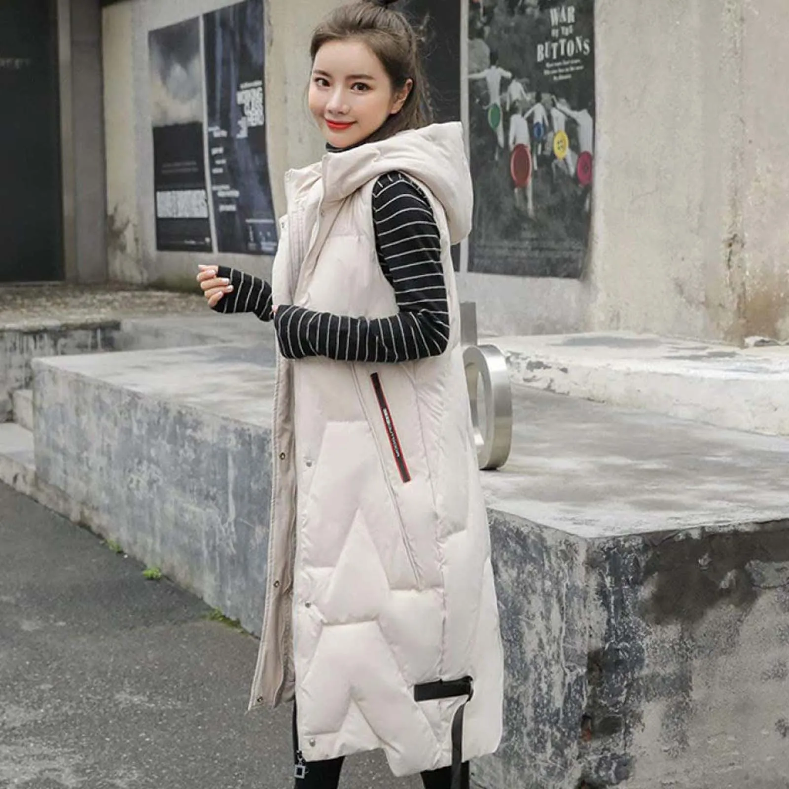 Women Down Coat Vest Oversized Washable Hooded Blanket Jacket Parka Casual Long Female Warm Sleeveless Vest Outwear Coat 2021
Women Down Coat Vest Oversized Washable Hooded Blanket Jacket Parka Casual Long Female Warm Sleeveless Vest Outwear Coat 2021