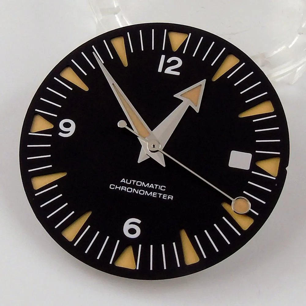 31mm Sandwich Watch Dial+Hands Spare Parts Fit For Miyota 8215 821A 8205 DG2813 Automatic Movement Date Window 
31mm Sandwich Watch Dial+Hands Spare Parts Fit For Miyota 8215 821A 8205 DG2813 Automatic Movement Date Window