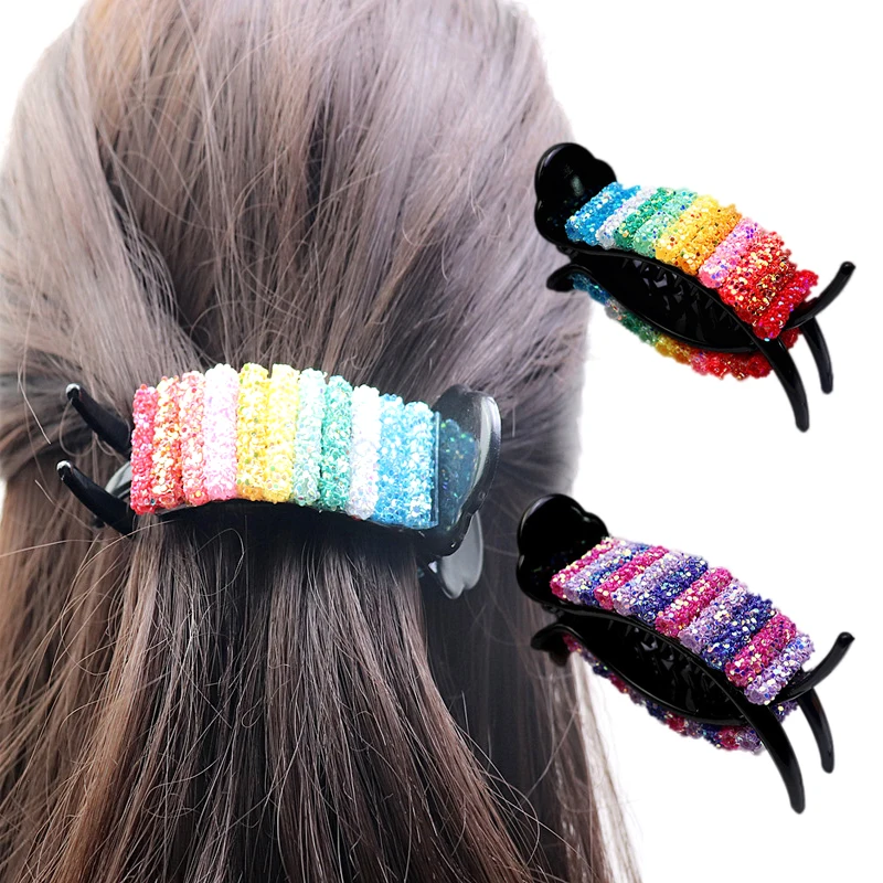 Rainbow Hair Clips Big Crabs For Ponytail Bun Hair Clamps Candy Color Hairpin
Rainbow Hair Clips Big Crabs For Ponytail Bun Hair Clamps Candy Color Hairpin