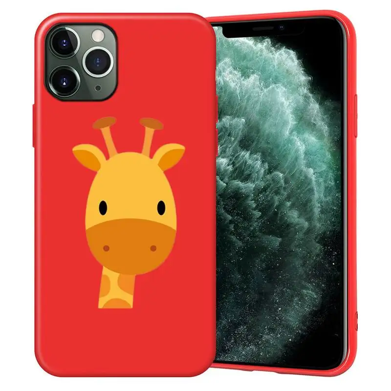 Cute Giraffe Phone Case For Iphone X Case Pure Red Soft Silicone Phone Case For SE&11 Pro Max
Cute Giraffe Phone Case For Iphone X Case Pure Red Soft Silicone Phone Case For SE&11 Pro Max