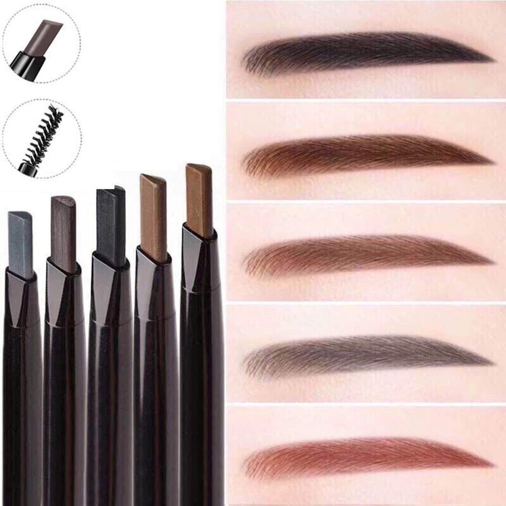 5 color Double Eyebrow Pencil Waterproof Sweatproof Not Blooming Brush Eyebrow Pencil Dual-use Automatic Rotating Eyebrow Pencil
5 color Double Eyebrow Pencil Waterproof Sweatproof Not Blooming Brush Eyebrow Pencil Dual-use Automatic Rotating Eyebrow Pencil